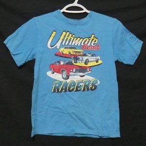 CHILDREN'S PLACE | medium, 7-8 | Blue Graphic Tee / T-Shirt | 100% Cotton